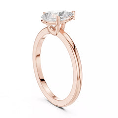 Lacrima – годежен пръстен с диамант капка, pear 1 ct в 14К розово злато