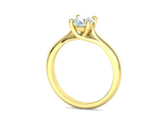 Liora – годежен пръстен с диамант 0.75 ct в 14К жълто злато