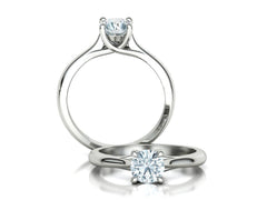 Liora – годежен пръстен с диамант 0.75 ct в 14К бяло злато