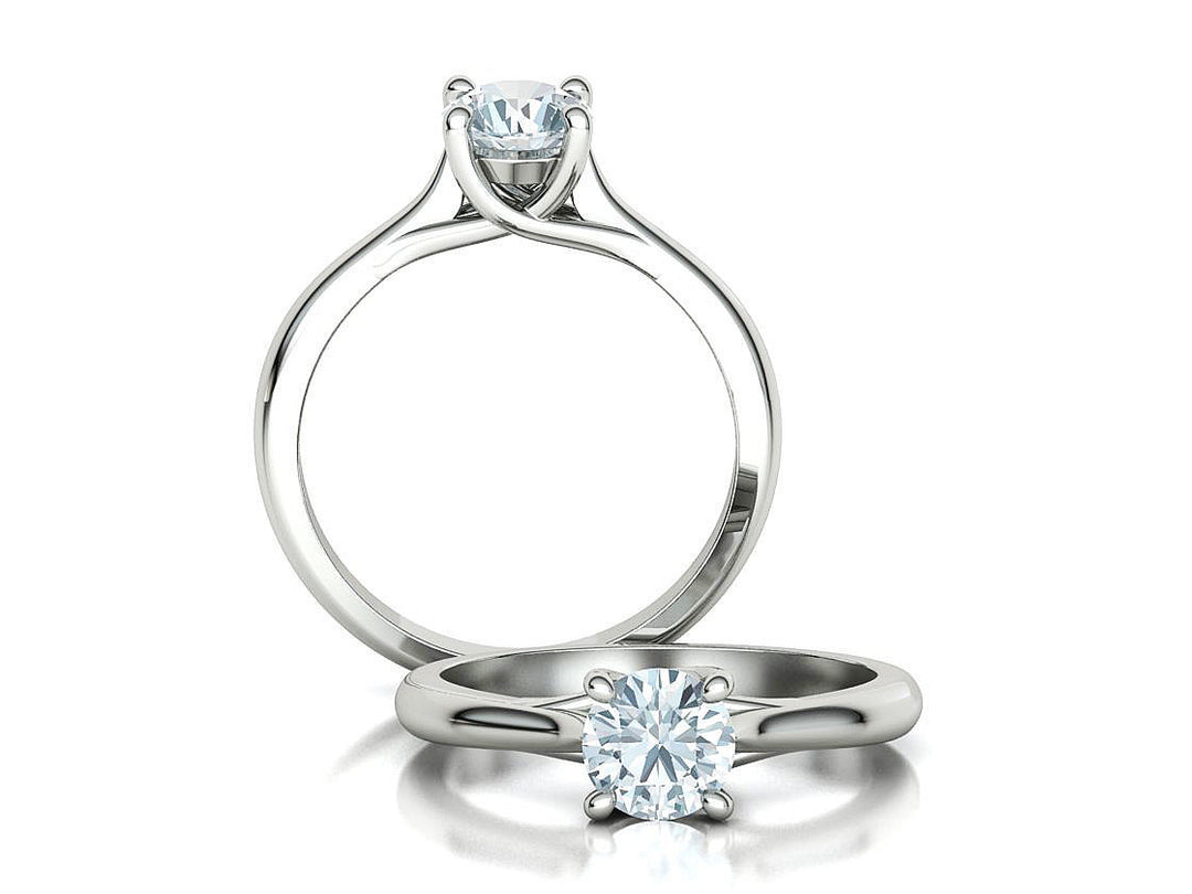 Liora – годежен пръстен с диамант 0.75 ct в 14К бяло злато