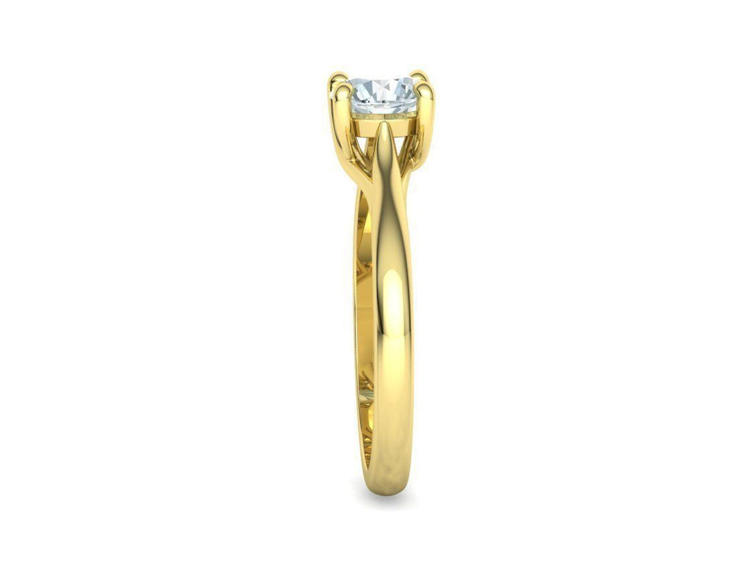 Liora – годежен пръстен с диамант 0.75 ct в 14К жълто злато