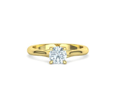 Liora – годежен пръстен с диамант 0.75 ct в 14К жълто злато