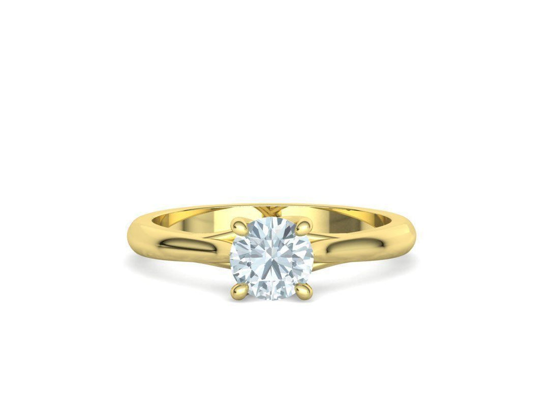 Liora – годежен пръстен с диамант 0.75 ct в 14К жълто злато