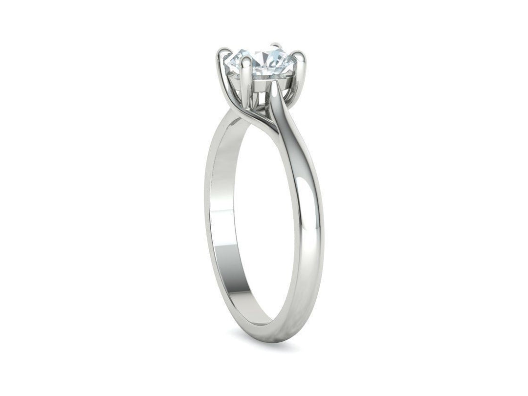 Liora – годежен пръстен с диамант 0.75 ct в 14К бяло злато