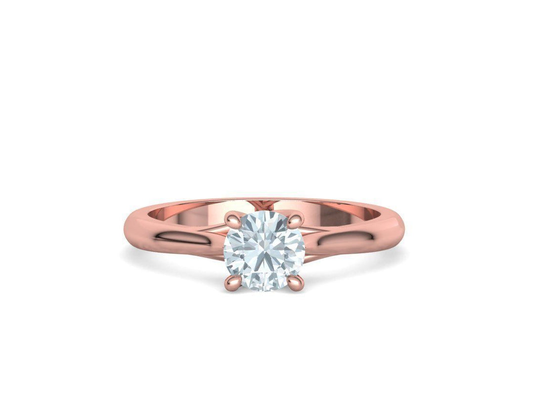 Liora – годежен пръстен с диамант 0.75 ct в 14К розово злато