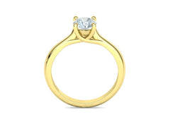 Liora – годежен пръстен с диамант 0.75 ct в 14К жълто злато