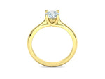 Заредете изображението в галерията: Liora – годежен пръстен с диамант 0.75 ct в 14К жълто злато
