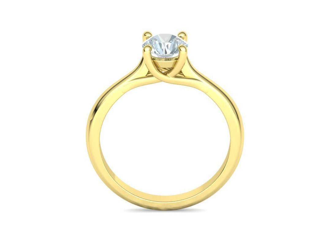 Liora – годежен пръстен с диамант 0.75 ct в 14К жълто злато