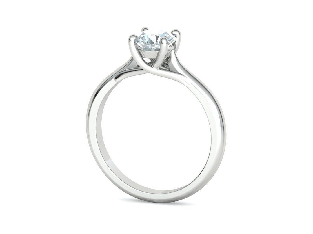 Liora – годежен пръстен с диамант 0.75 ct в 14К бяло злато
