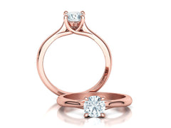 Liora – годежен пръстен с диамант 0.75 ct в 14К розово злато