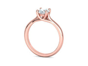 Liora – годежен пръстен с диамант 0.75 ct в 14К розово злато