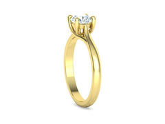 Liora – годежен пръстен с диамант 0.75 ct в 14К жълто злато