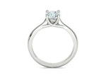 Заредете изображението в галерията: Liora – годежен пръстен с диамант 0.75 ct в 14К бяло злато
