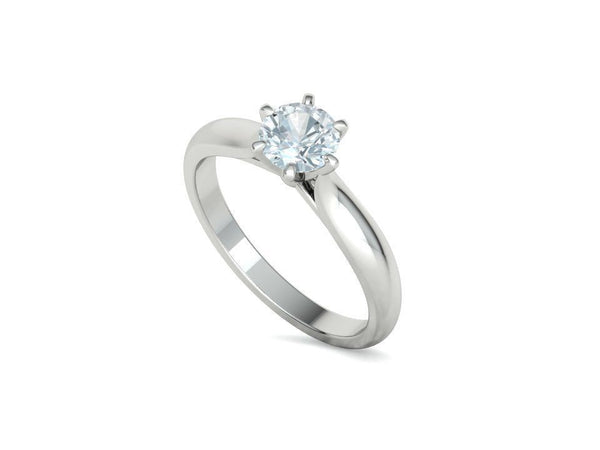 Lumina – годежен пръстен с диамант 0.80 ct в 14К бяло злато