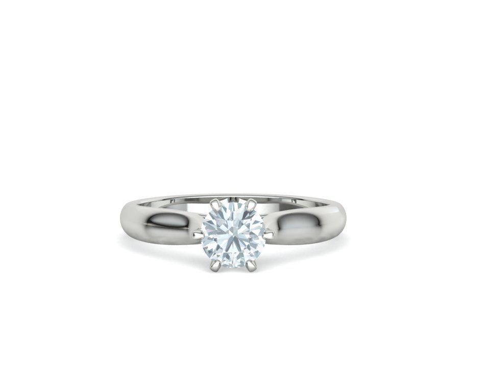 Lumina – годежен пръстен с диамант 0.80 ct в 14К бяло злато
