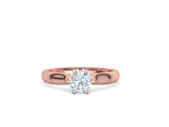 Lumina – годежен пръстен с диамант 0.80 ct в 14К розово злато