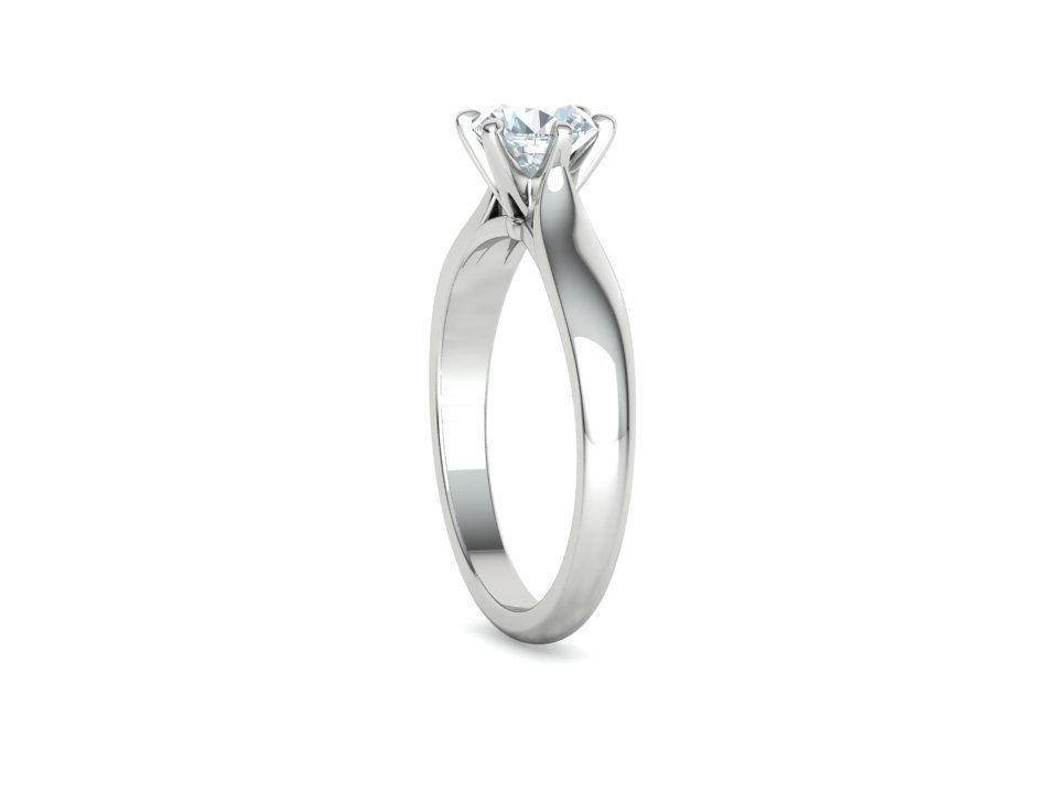 Lumina – годежен пръстен с диамант 0.80 ct в 14К бяло злато