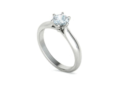 Lumina – годежен пръстен с диамант 0.80 ct в 14К бяло злато