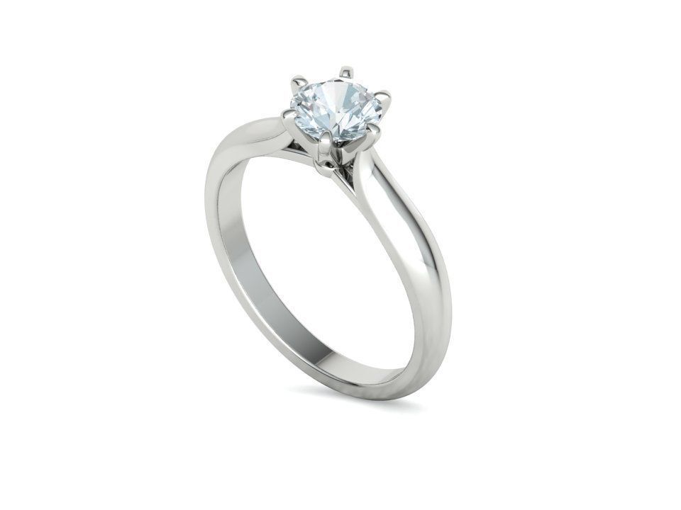 Lumina – годежен пръстен с диамант 0.80 ct в 14К бяло злато