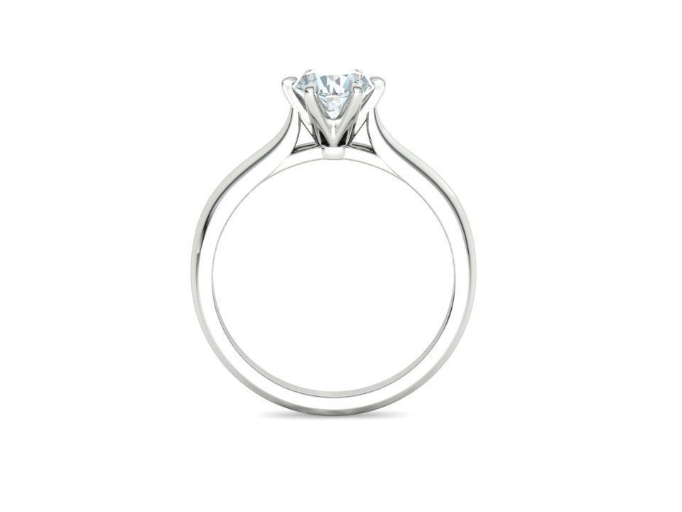 Lumina – годежен пръстен с диамант 0.80 ct в 14К бяло злато