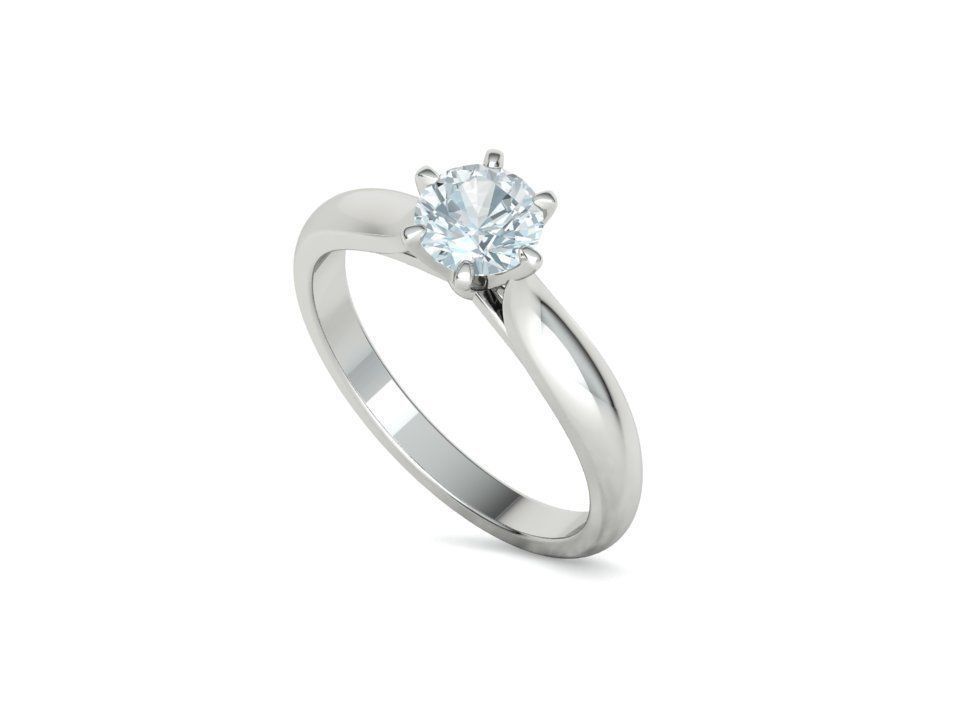 Lumina – годежен пръстен с диамант 0.80 ct в 14К бяло злато