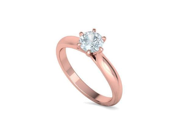 Lumina – годежен пръстен с диамант 0.80 ct в 14К розово злато