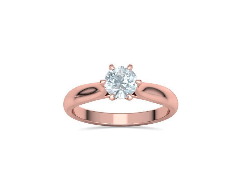 Lumina – годежен пръстен с диамант 0.80 ct в 14К розово злато