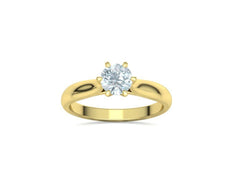 Lumina – годежен пръстен с диамант 0.80 ct в 14К жълто злато
