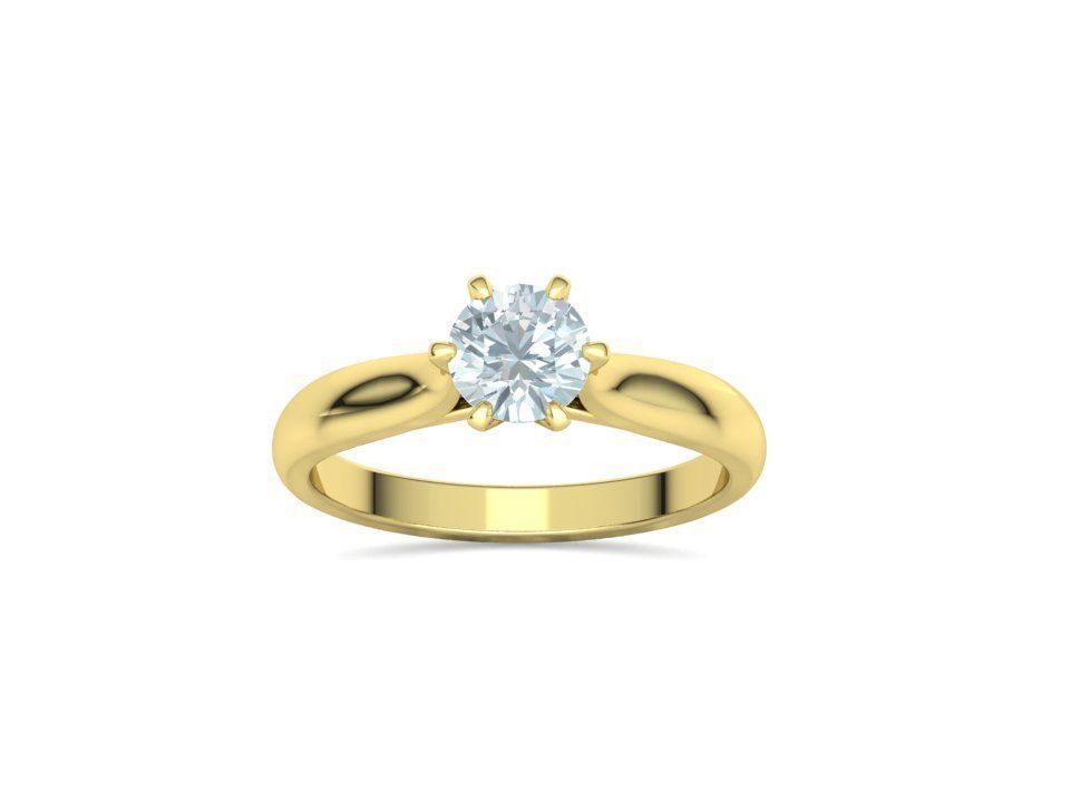 Lumina – годежен пръстен с диамант 0.80 ct в 14К жълто злато