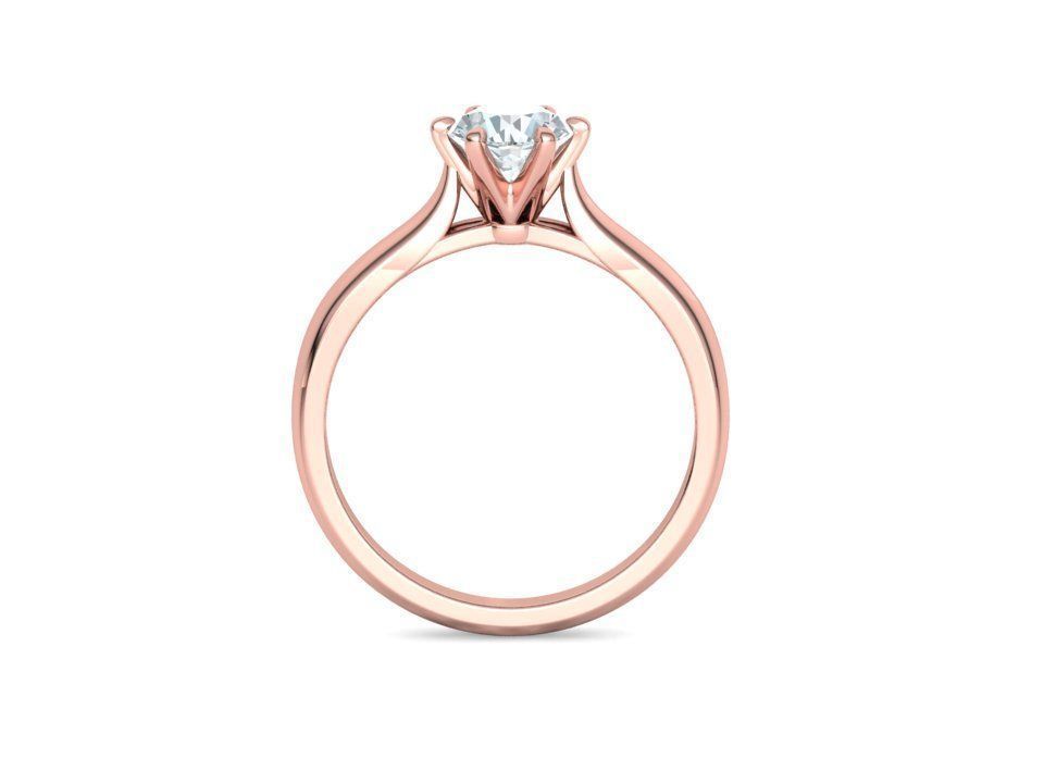 Lumina – годежен пръстен с диамант 0.80 ct в 14К розово злато