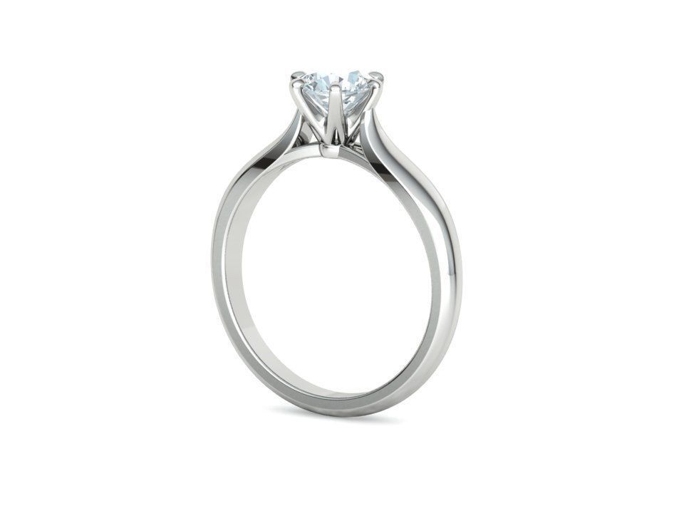 Lumina – годежен пръстен с диамант 0.80 ct в 14К бяло злато