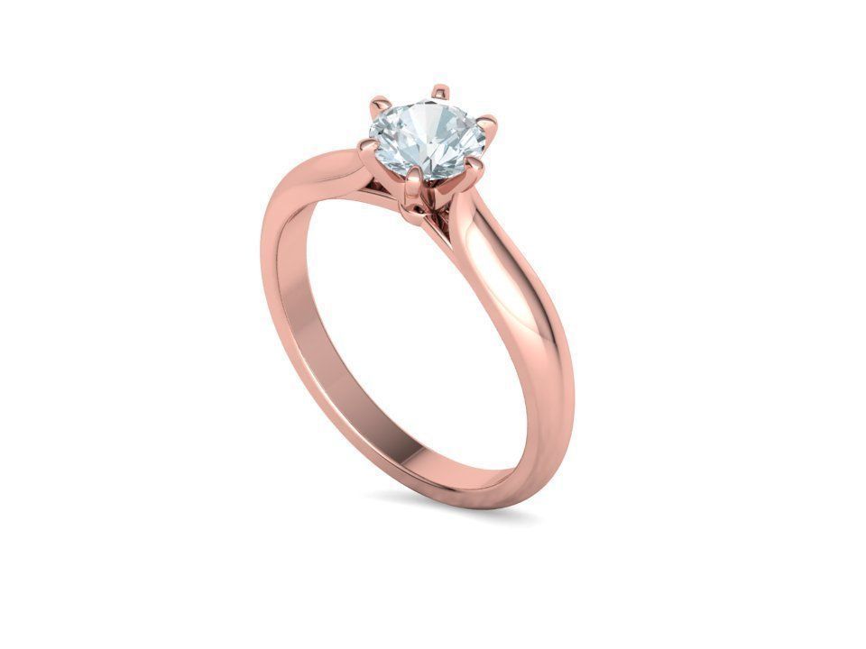 Lumina – годежен пръстен с диамант 0.80 ct в 14К розово злато
