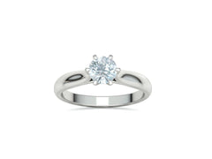 Lumina – годежен пръстен с диамант 0.80 ct в 14К бяло злато