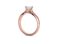 Lumina – годежен пръстен с диамант 0.80 ct в 14К розово злато