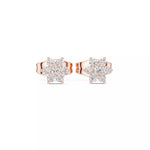 Заредете изображението в галерията: Lunea – обеци с диаманти от 14К розово злато
