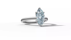 Mariva – годежен пръстен с диамант marquise 1 ct в 14К бяло злато