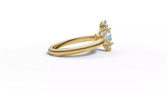 Mariva – годежен пръстен с диамант marquise 1 ct в 14К жълто злато