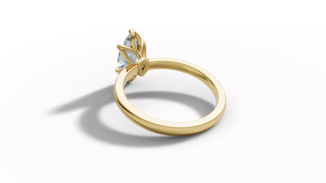 Mariva – годежен пръстен с диамант marquise 1 ct в 14К жълто злато