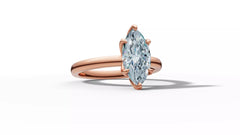 Mariva – годежен пръстен с диамант marquise 1 ct в 14К розово злато
