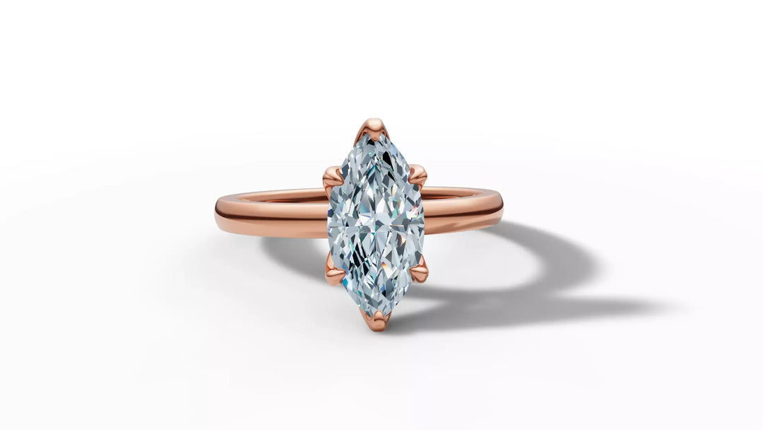Mariva – годежен пръстен с диамант marquise 1 ct в 14К розово злато