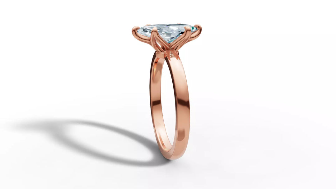 Mariva – годежен пръстен с диамант marquise 1 ct в 14К розово злато