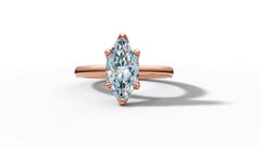 Mariva – годежен пръстен с диамант marquise 1 ct в 14К розово злато