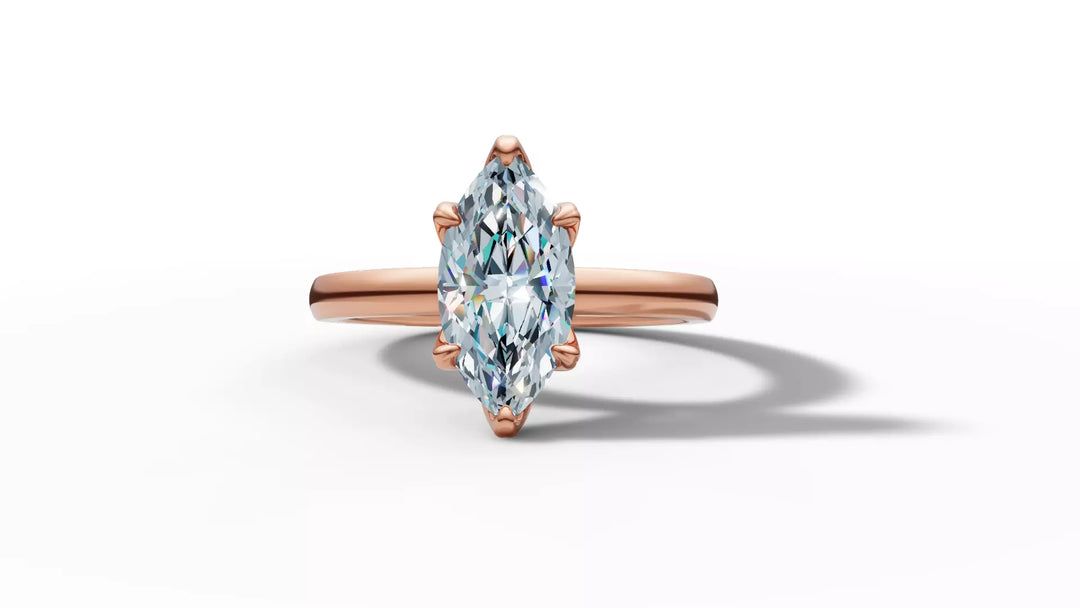 Mariva – годежен пръстен с диамант marquise 1 ct в 14К розово злато