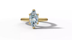 Mariva – годежен пръстен с диамант marquise 1 ct в 14К жълто злато