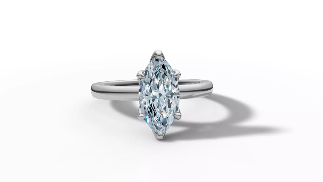 Mariva – годежен пръстен с диамант marquise 1 ct в 14К бяло злато