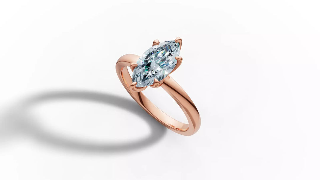 Mariva – годежен пръстен с диамант marquise 1 ct в 14К розово злато