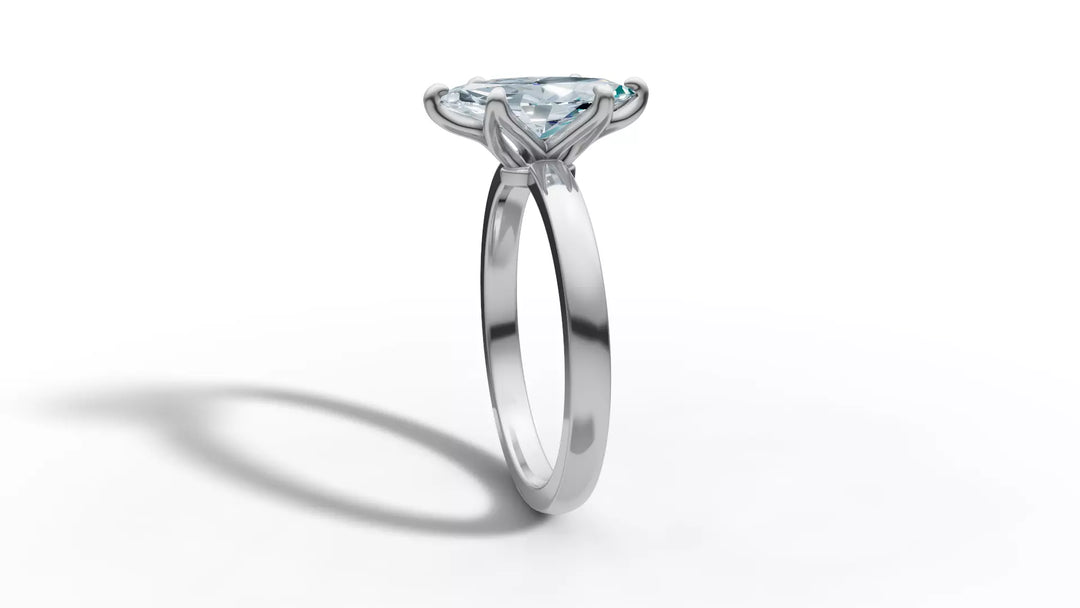 Mariva – годежен пръстен с диамант marquise 1 ct в 14К бяло злато