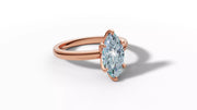 Mariva – годежен пръстен с диамант marquise 1 ct в 14К розово злато