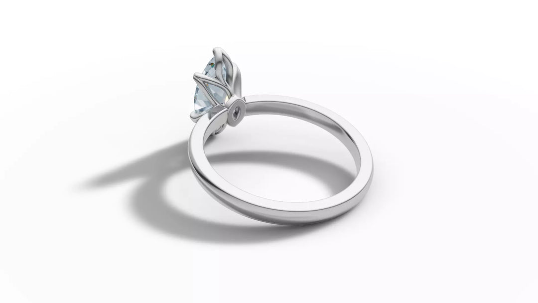 Mariva – годежен пръстен с диамант marquise 1 ct в 14К бяло злато