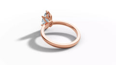 Mariva – годежен пръстен с диамант marquise 1 ct в 14К розово злато